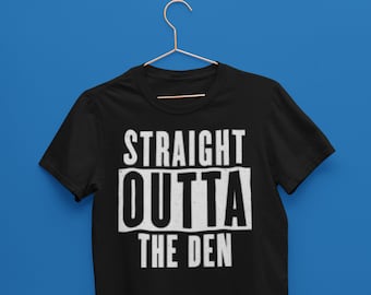 Tshirt fan Millwall, Straight Outta The Den / Millwall fan gift / Millwall tshirt / Millwall birthday gift / Millwall fan art /Football shirt