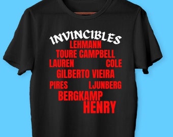 Arsenal fan Tshirt, Only One Invincibles Unisex Tshirt gift/ Arsenal fan/ Arsenal Tshirt/ Arsenal birthday gift / Arsenal fan art / Footy