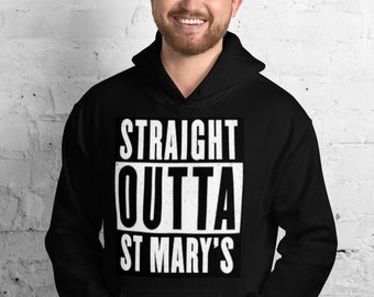 Straight Outta St Mary's, Southampton Fan Hoodie/ Southampton fan gift/ Southampton Hoodie/Southampton birthday gift /Unisex Football Hoodie
