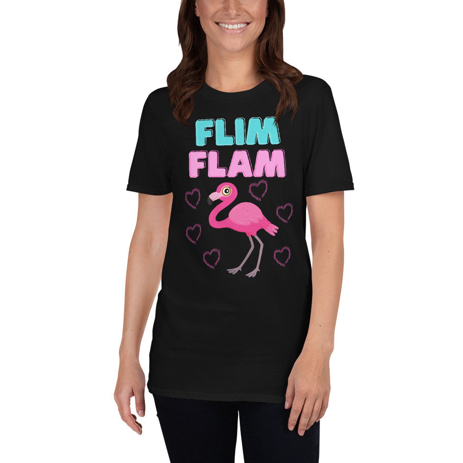 Flim Flam Love Flamingo Short-Sleeve Unisex T-Shirt / Flim | Etsy
