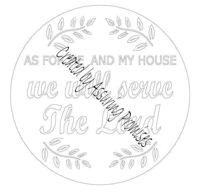 As for Me and My House, We Will Serve the Lord - SVG File - Etsy