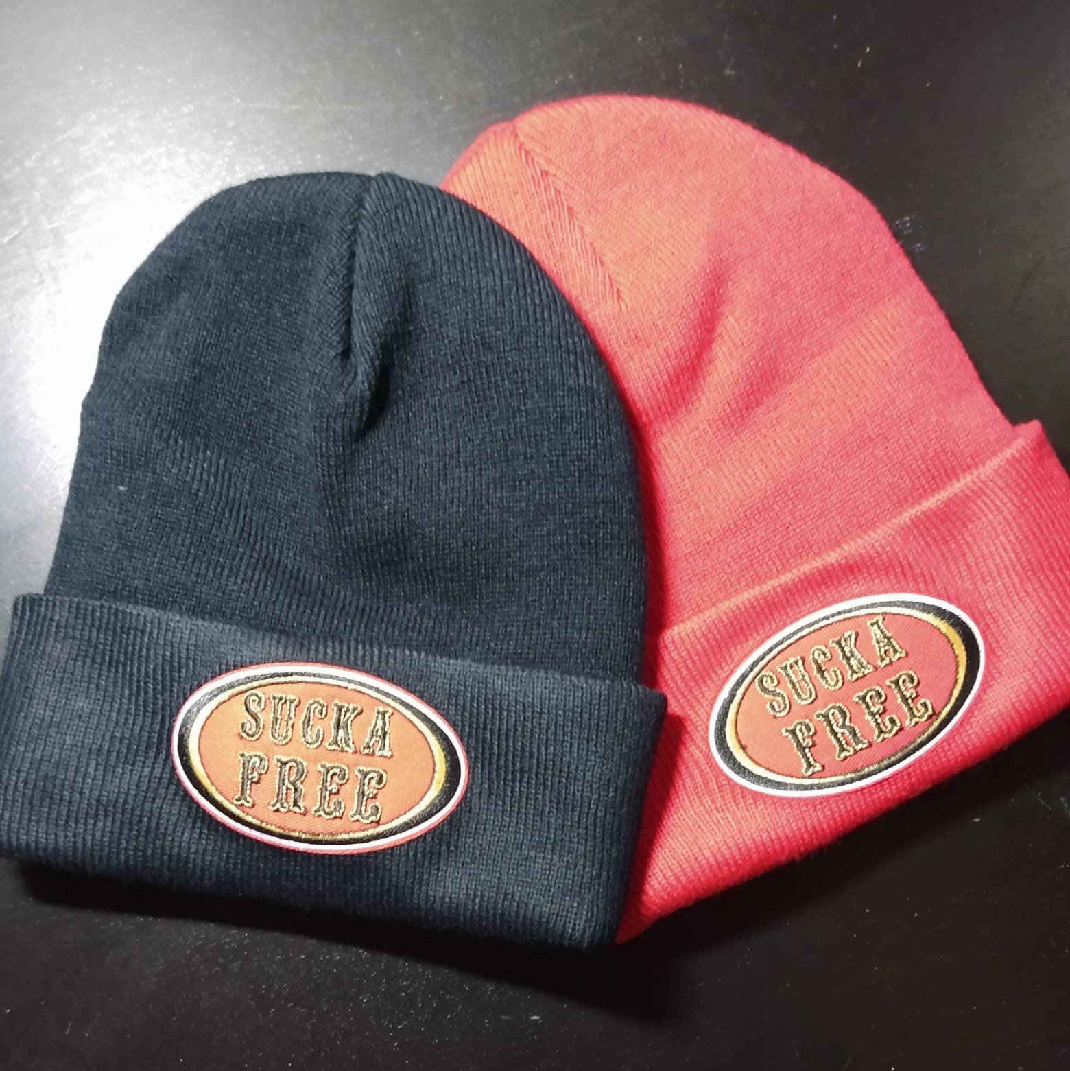 black niner beanie