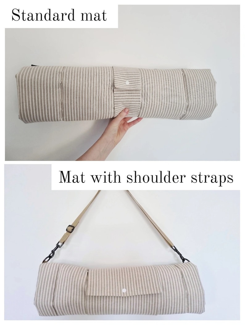 Cotton dog settle mat with shoulder strap and popper fastening. The mat for dogs helps with training a dog or puppy to settle. It makes a perfect gift for dogs and tool for puppy training. The puppy settle training pad is available is different colours and made easy to carry.