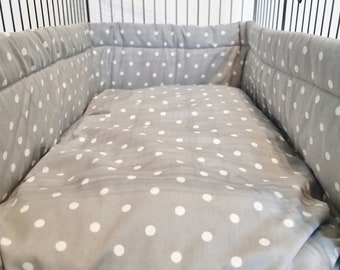 Dog crate bumper / bed  - various designs available - made to measure mattress