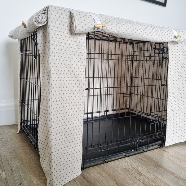 Neutral Dog Crate Cover Etsy