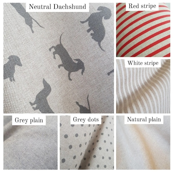 Dog crate cover - dog crate topper - made to measure -  Neutral linen look designs