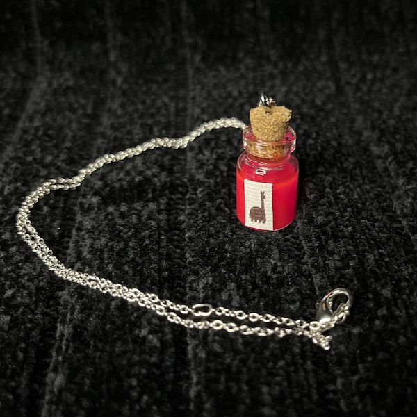 Yzma's Llama Potion fles ketting en oorbellen