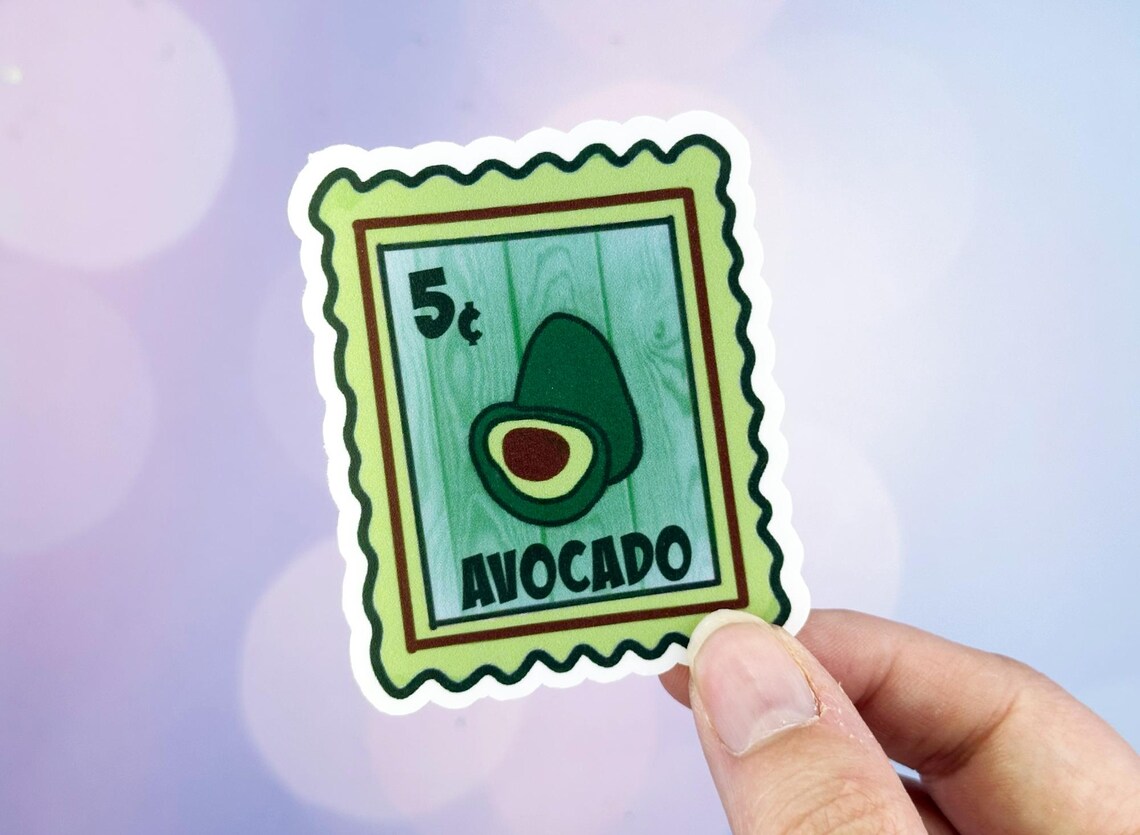 Avocado Sticker, Avocado Sticker for Her, Fruit Sticker, Fruit Decal ...