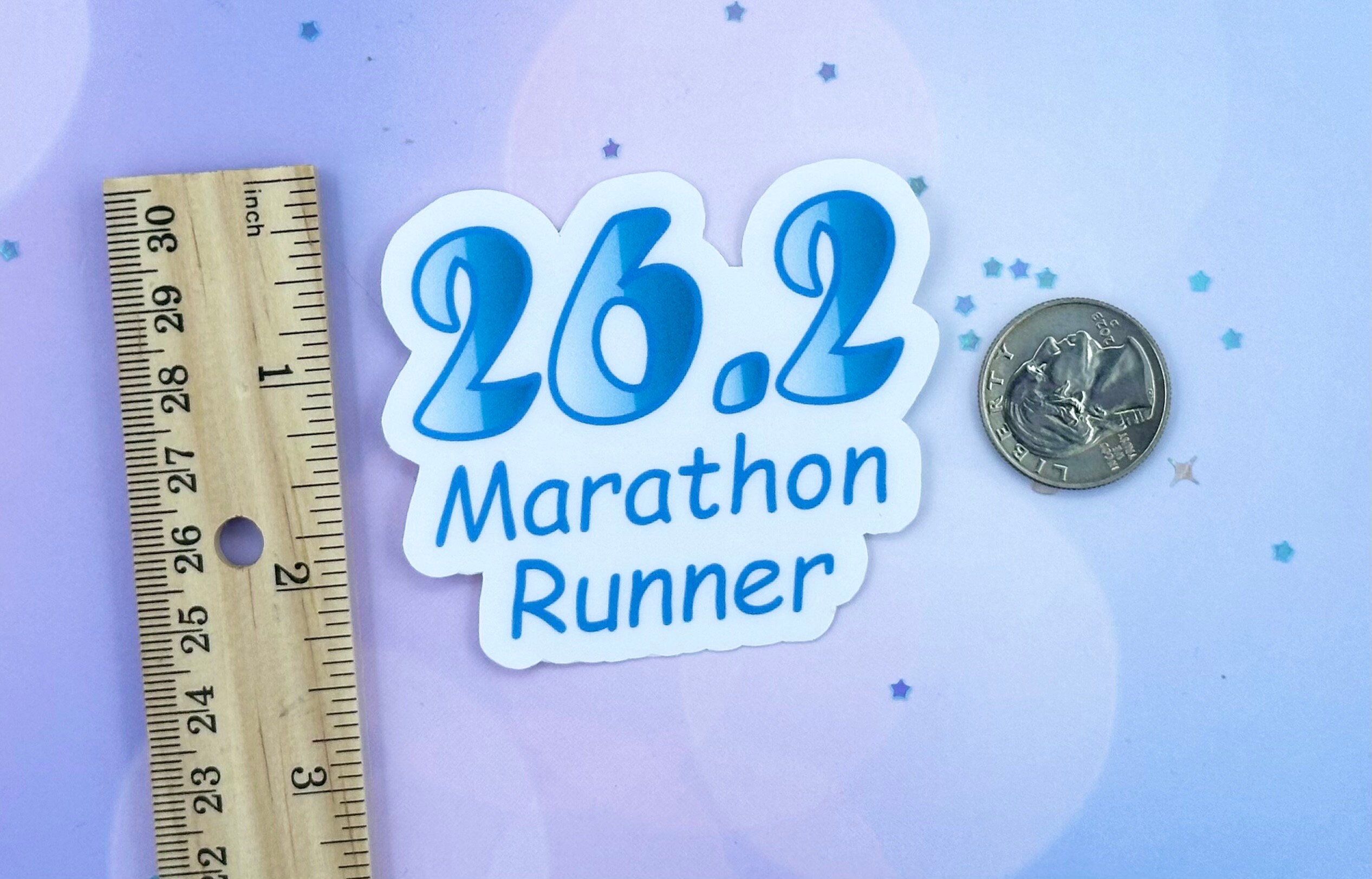 Marathon Sticker, Runner Gifts, 26.2 Sticker, Water Bottle Sticker ...