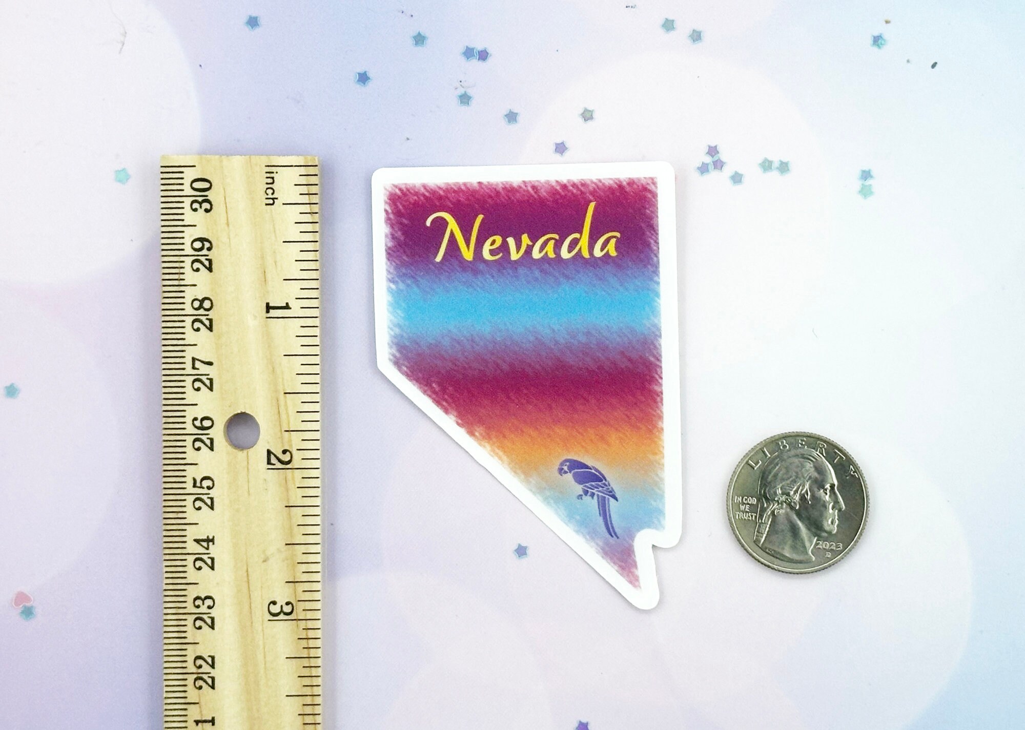 Nevada Sticker for Waterbottle Sticker, State Sticker, Nevada Decal ...
