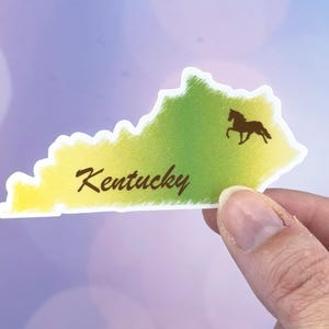 Kentucky Sticker For Waterbottle Sticker, State Sticker, Kentucky Decal, Kentucky Gift For Her, Laptop Sticker, Travel Gift for Friends,