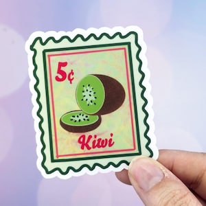 Kiwi Sticker, Fruit Sticker, Sticker For Waterbottle, Kiwi Decal For Laptop,  Kiwi Gift For Her, Stamp Sticker