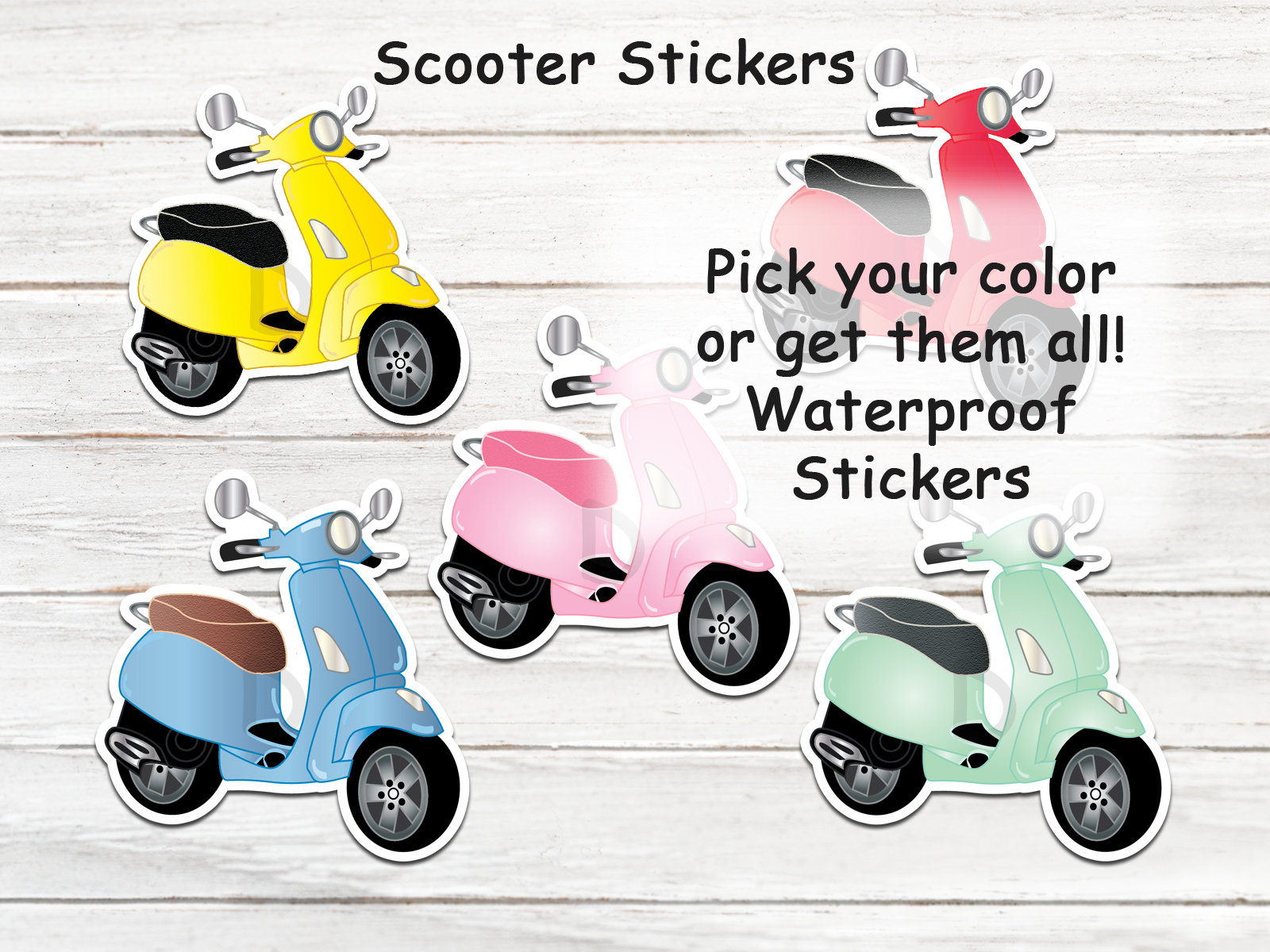 Stickers and Decals For Scooters 125 cc and upwards - Star Sam