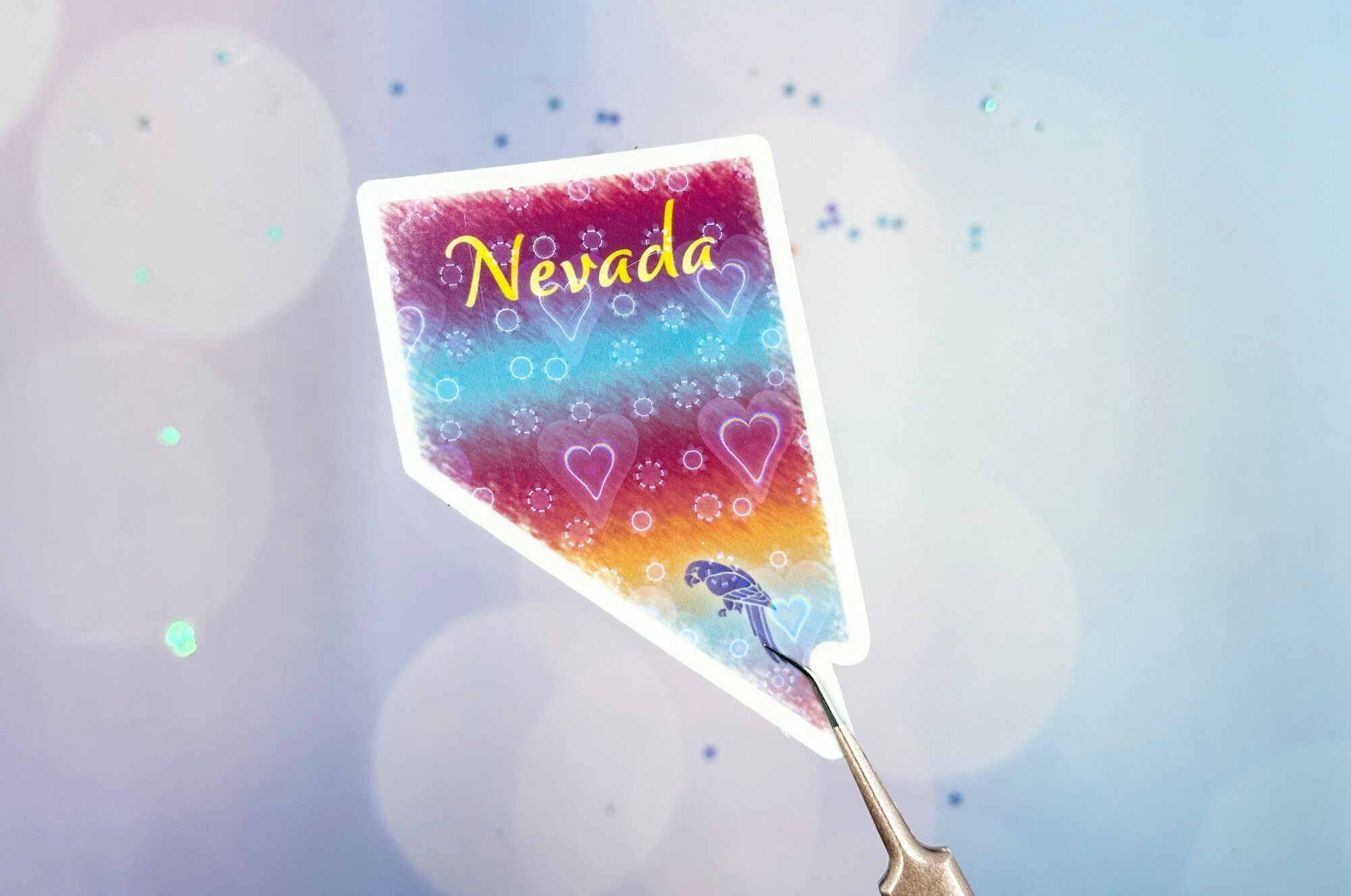 Nevada Sticker for Waterbottle Sticker, State Sticker, Nevada Decal ...