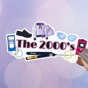 Millennial Sticker, Y2K Sticker, Teenage Girl Gifts, Waterbottle Sticker, Nostalgia Gift, Early 2000s Party, Y2K Aesthetic