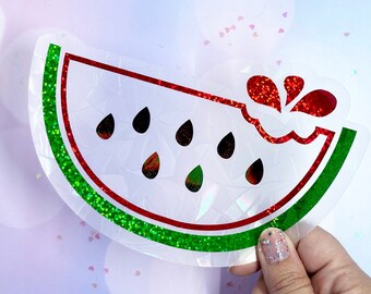 Watermelon Sticker For Window, Prism Window Cling, Apartment Warming Gift, Watermelon Gift For Her