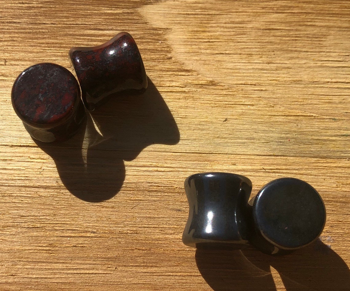 Genuine ethically sourced Crystal plugs size00 crystal gauges Etsy