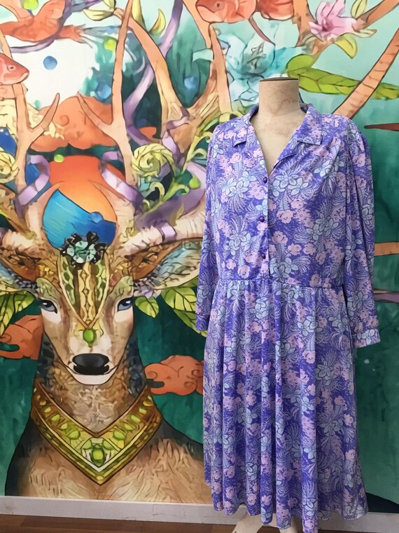 1980s Plus size vintage Anthony Richards dress