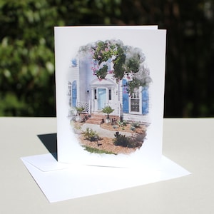 Custom Home Note Cards -- Personal Stationery -- House Warming Gift -- Unique Wedding/Shower Gift