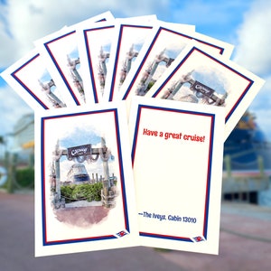 Custom Watercolor DCL -- Disney Cruise -- Pixie Dust Cards -- Fish Extender -- Fish Exchange cards