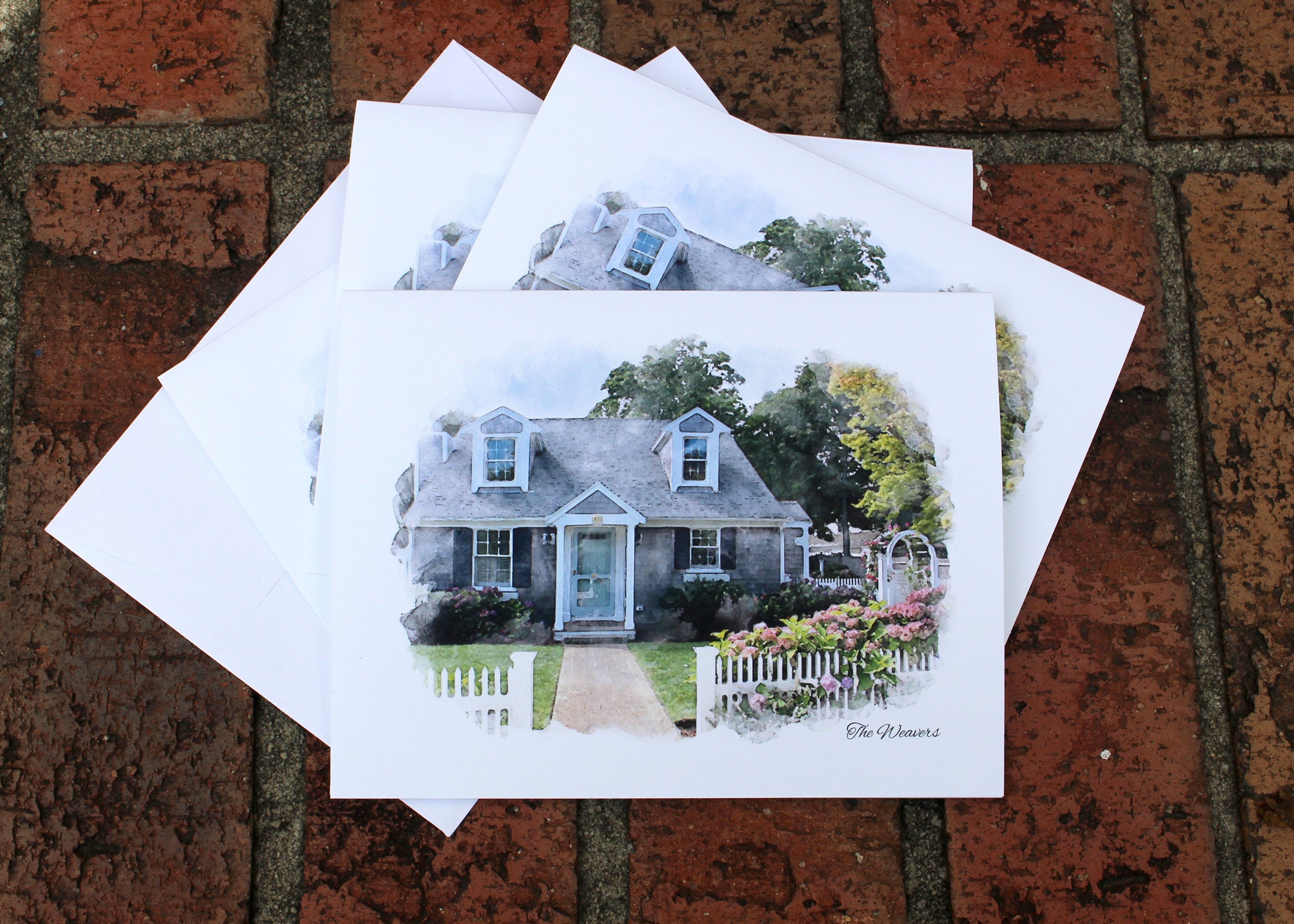 Custom Home Note Cards - Etsy