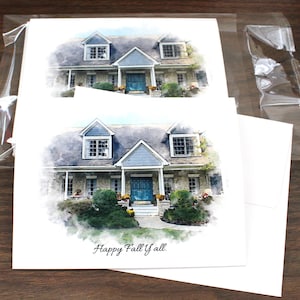 Custom Home Note Cards