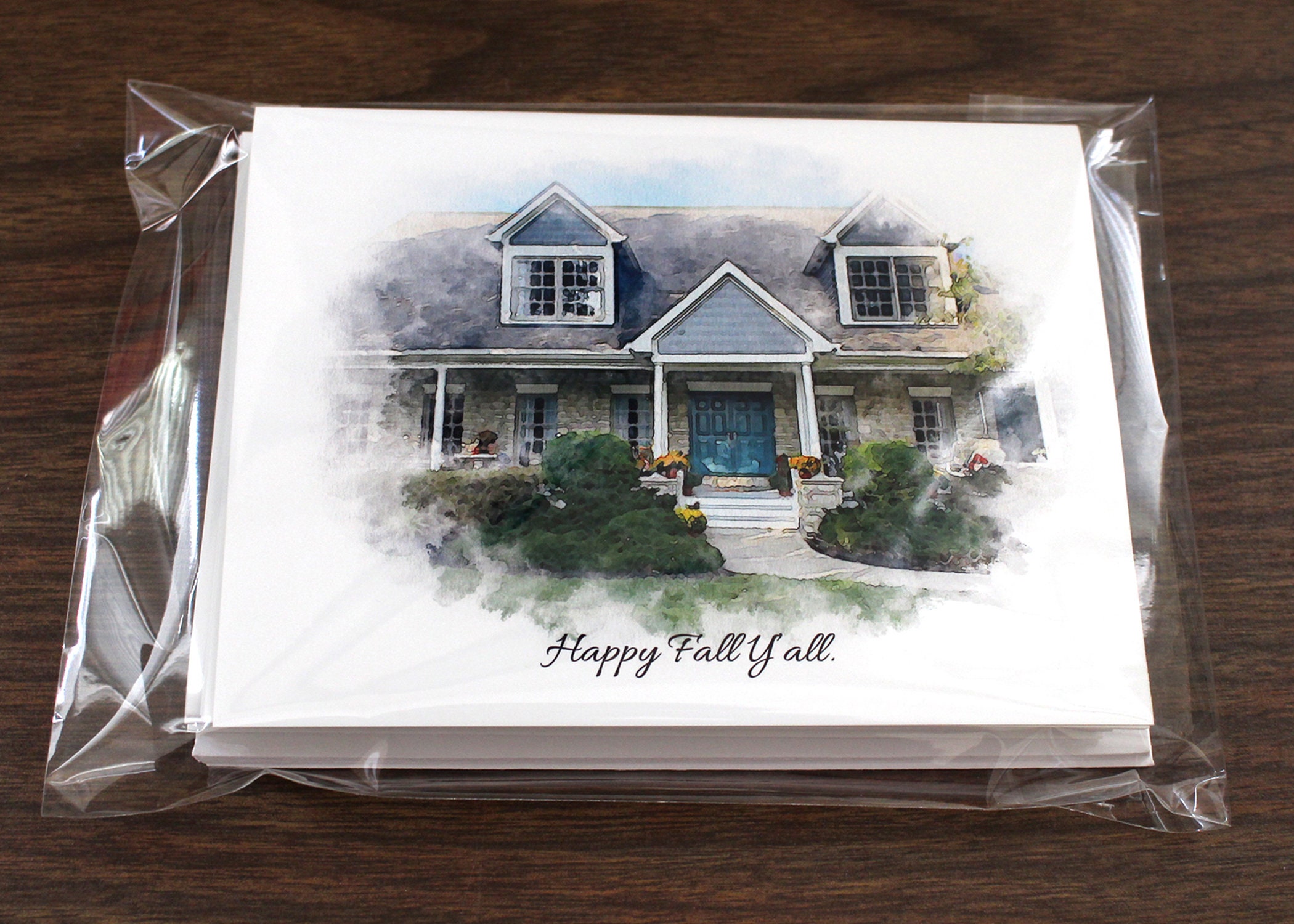 Custom Home Note Cards | Etsy
