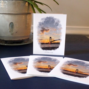 Custom Vacation Note Cards -- Beach Lake Mountain Cabin -- Vacation Stationery