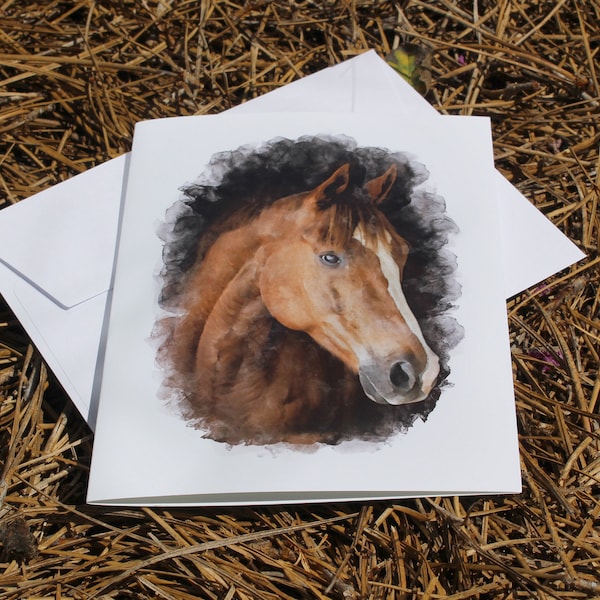 Custom Horse Note Cards -- Pet Note Cards -- Farm Friends Note Cards