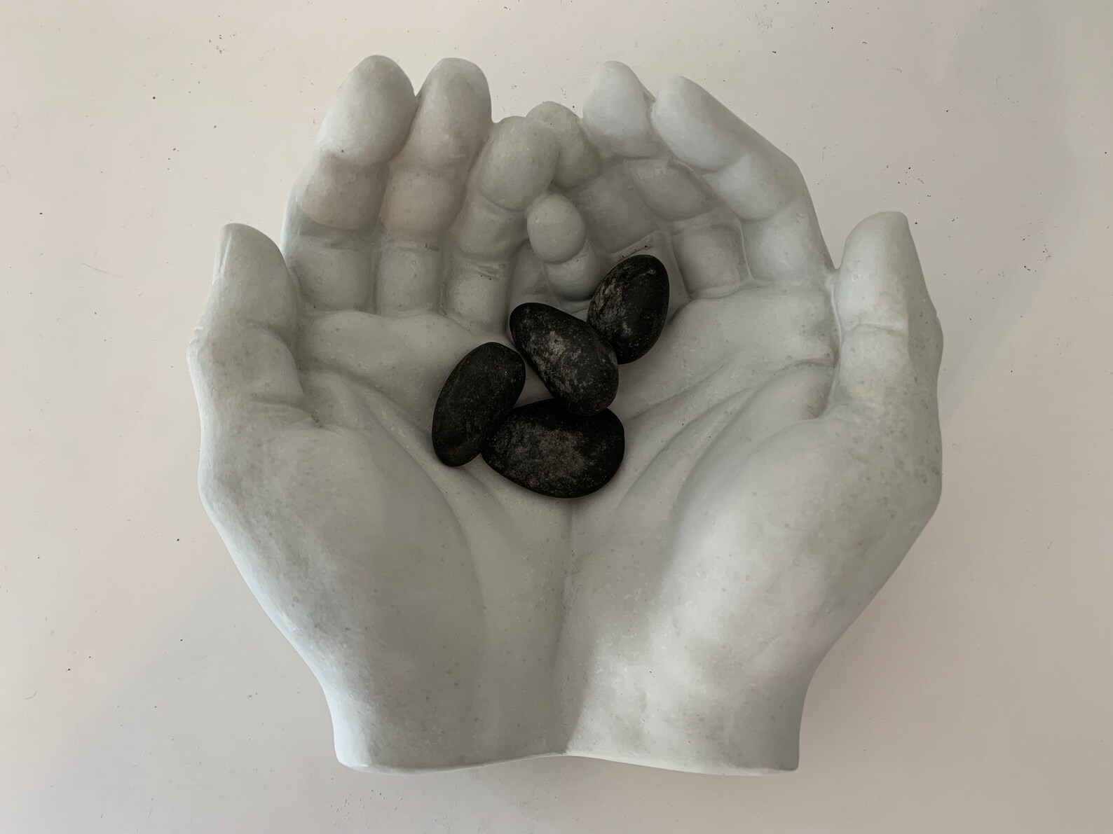 Cement Hands Concrete Hands Concrete Tray Catch Alll Etsy