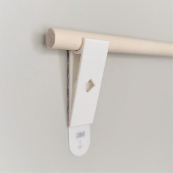 Quilt Hanger Hooks | Dowel Hanger (Qty. 4) | Quilting Display | Wall Bracket | Tapestry Hanger | Macrame Hanger