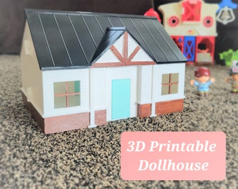 Casa de muñecas imprimible en 3D (archivo STL de impresión 3D) / Play Barndominium / Modelo descargable