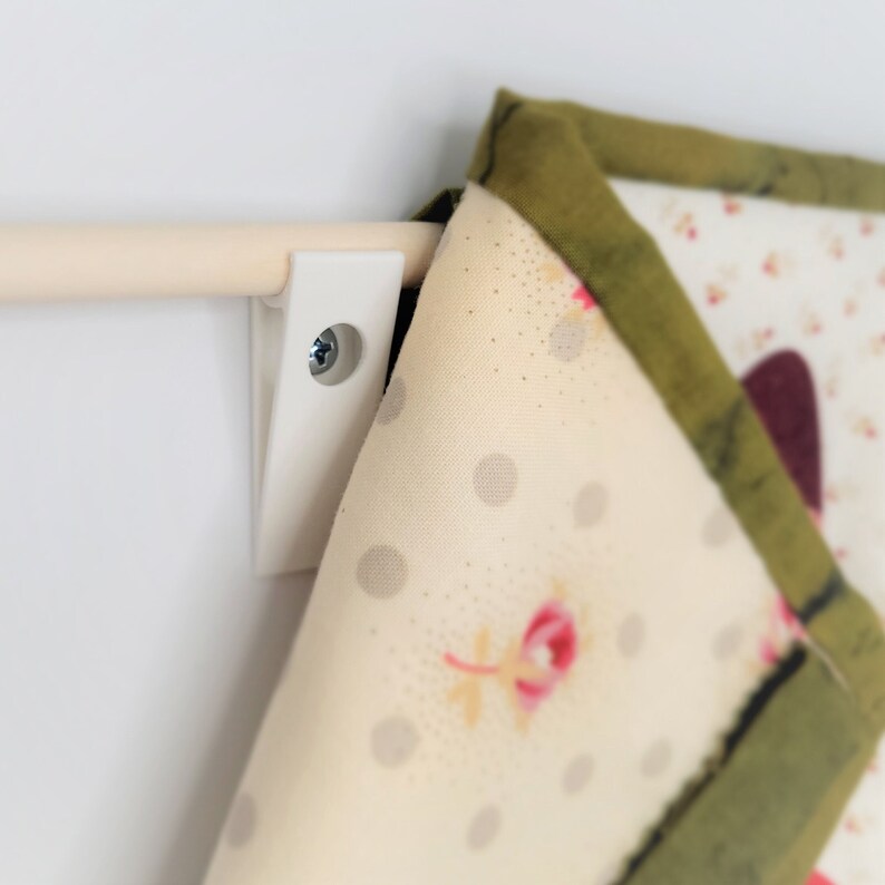 Quilt Hanger Hooks Original Dowel Hanger qty. 2 White Etsy