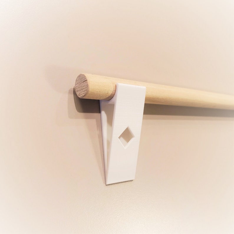 Quilt Hanger Hooks Dowel Rod Hanger Qty. 4 White Etsy