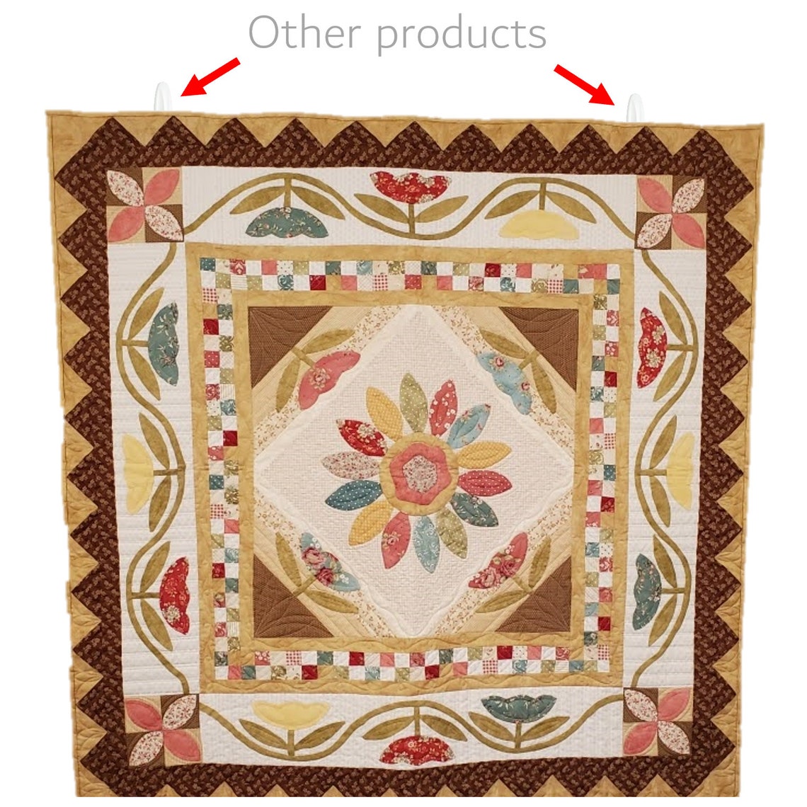 Quilt Hanger Hooks Dowel Hanger qty. 4 Quilting Display Etsy