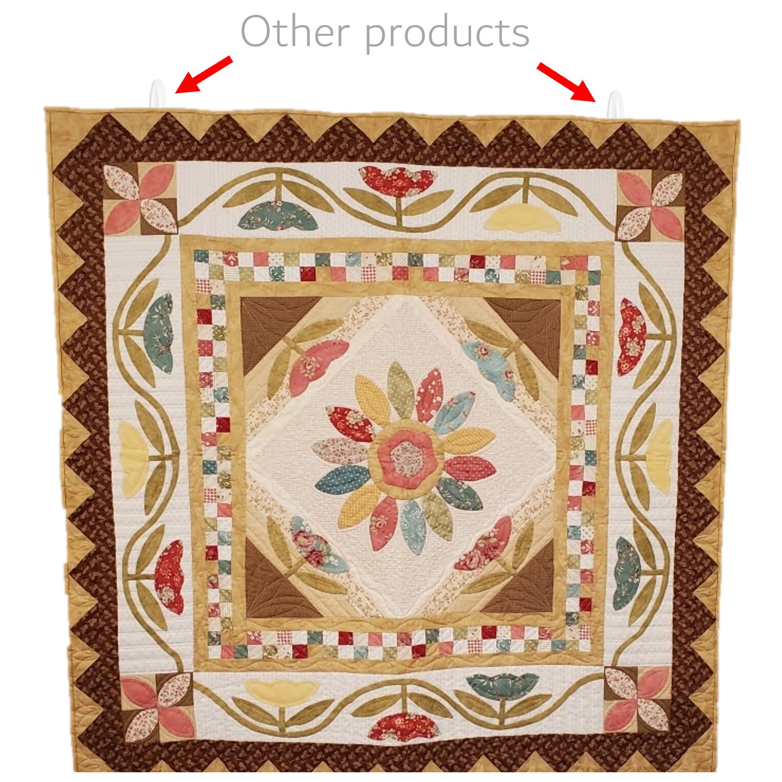 Quilt Hanger Hooks Dowel Hanger qty. 4 Quilting Display Etsy