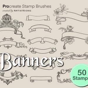 Banner Stamps for Procreate