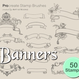 Banner Stamps for Procreate