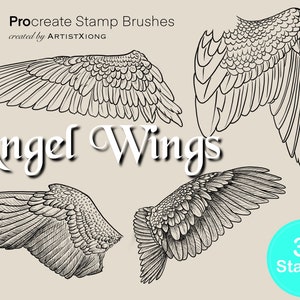 Angel Wing Stamp Brushes for Procreate