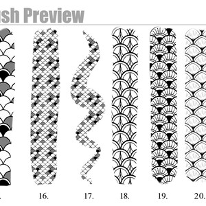 Fish Scale Pattern Brushes for Procreate - Etsy