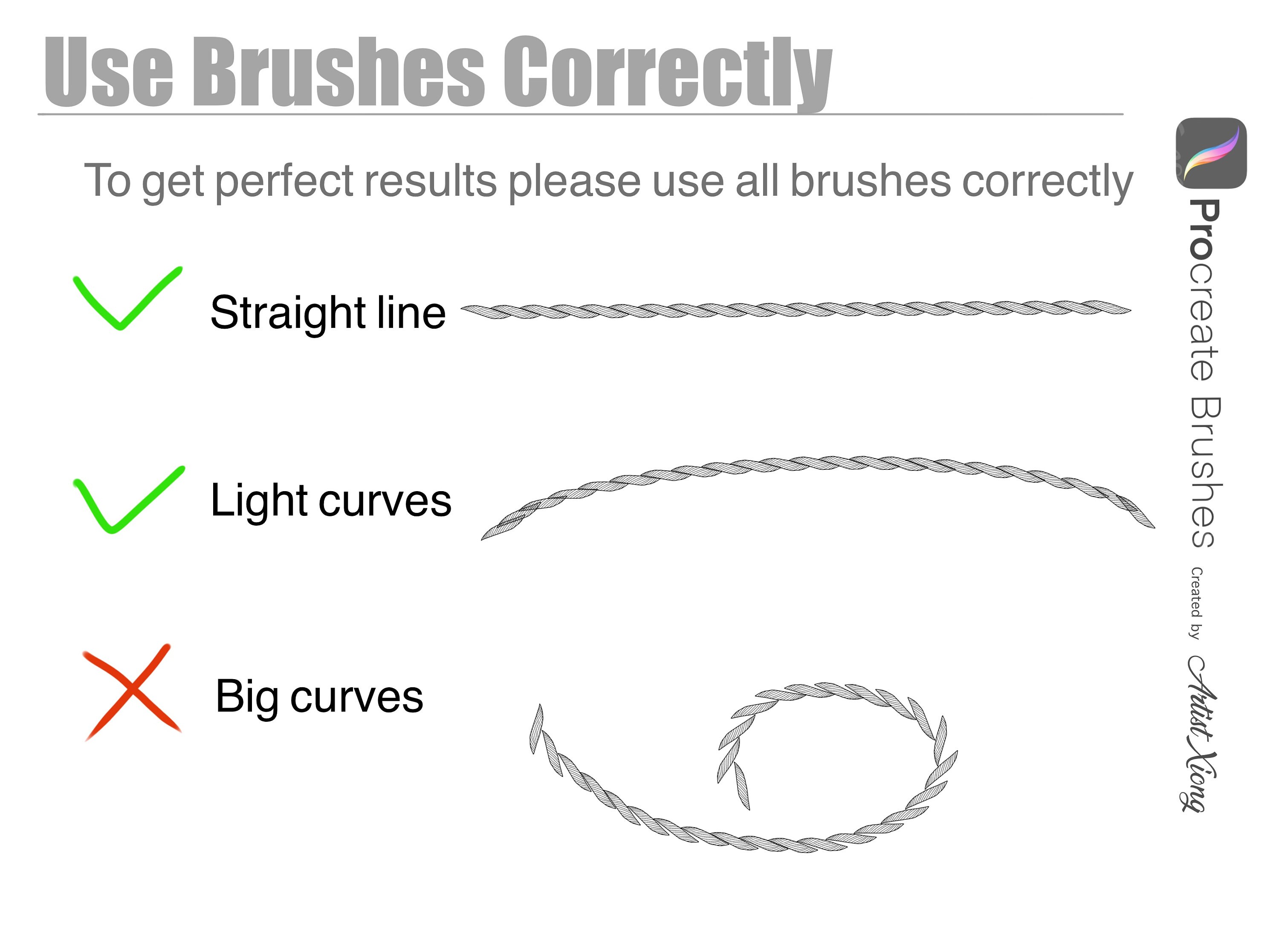 Rope Brush Set for Procreate Etsy