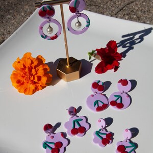 Cherries||Polymer Clay Earrings