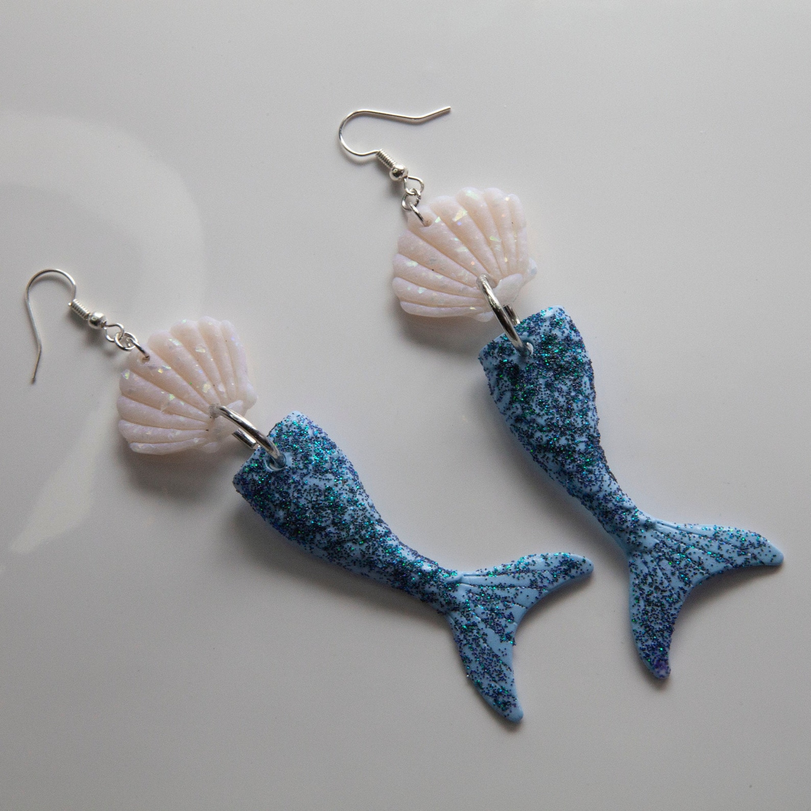 Mermaid Tailspolymer Clay Earrings Etsy UK