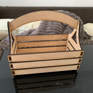 DIGITAL FILE Large and Mini Easter Basket File, chocolate egg holder, gift box, craft, personalisable, laser