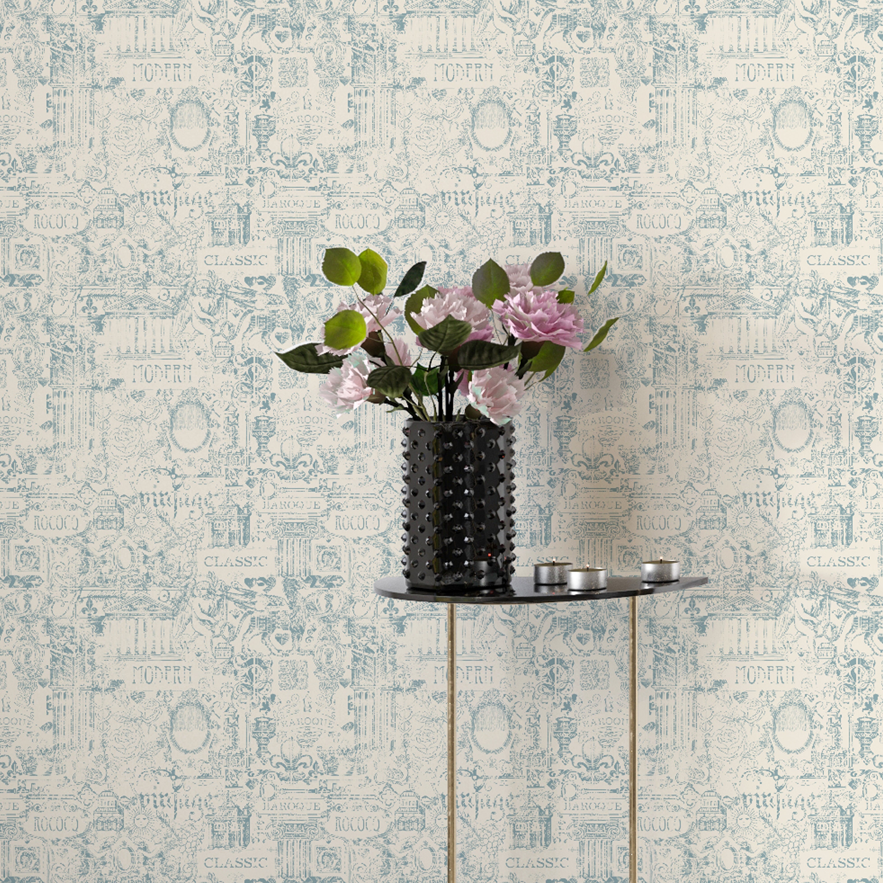 Abstract Vintage Art Peel and Stick Wallpaper Removable - Etsy