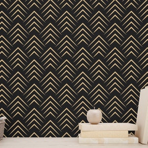 Peel and Stick Wallpaper White Gold Pattern Contact Paper Self