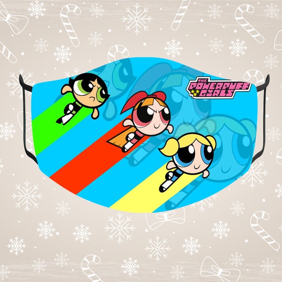 Powerpuff Girls Face Mask Reusable Face Mask Halloween Face Etsy