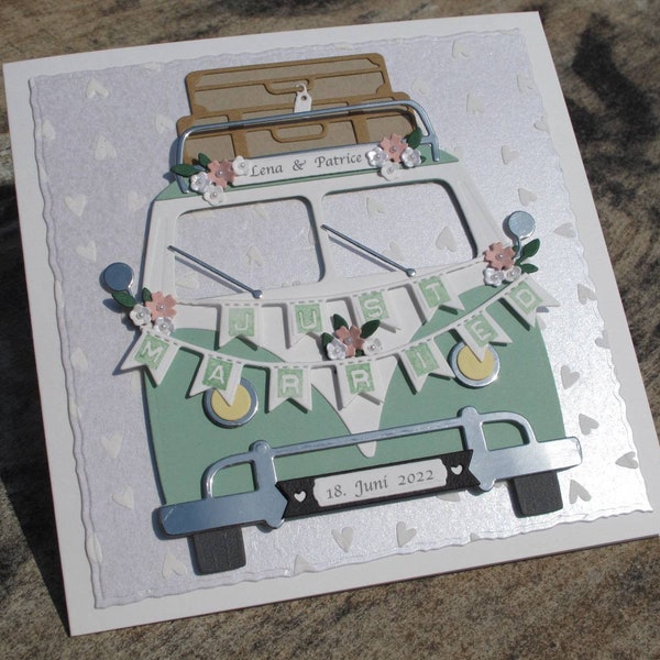 Karte hochzeit vw bus Etsy.de