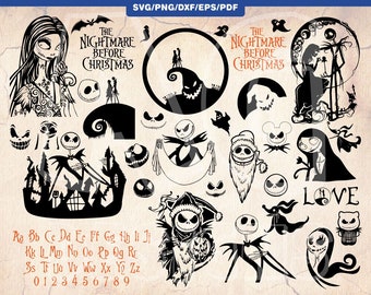 Download Nightmare Before Christmas Svg Etsy Yellowimages Mockups