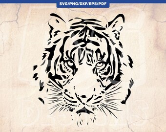 Download African Animals Cricut Cut File Safari Dxf Jungle Bundle Zoo 3 Tiger Head Silhouette Svg Wild Animal Face Clipart Png Animal Silhouette Pdf Clip Art Art Collectibles